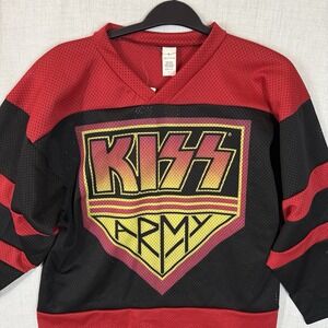 Kiss Army Hockey Jersey Red 1998 Size L Vintage